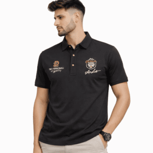 Men’s Classic Black Tiger Premium Polo T-Shirt