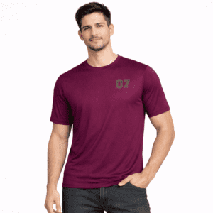 Men's Round Neck 07 Lycra Half Sleeves T-Shirt