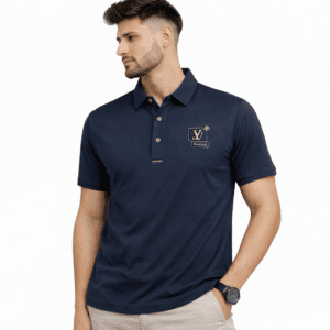Men's Classic Blue Navy Ultra Premium Polo T-Shirt