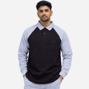 Men's Dual Tone Lux Premium Popcorn Polo T-Shirt