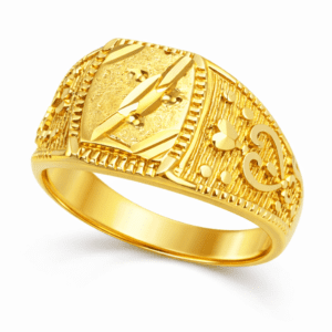 Men's Vintage Style Heart Pattern Design Imitation Ring